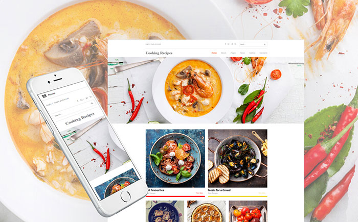 Culinary Blog Responsive Joomla Template