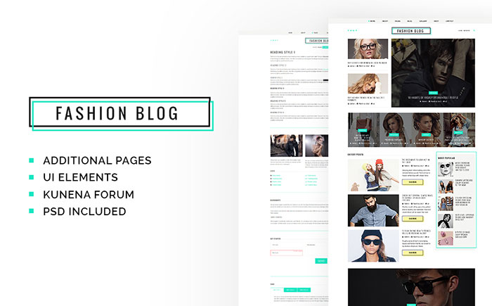 Stylist Blog & Portfolio Responsive Joomla Template
