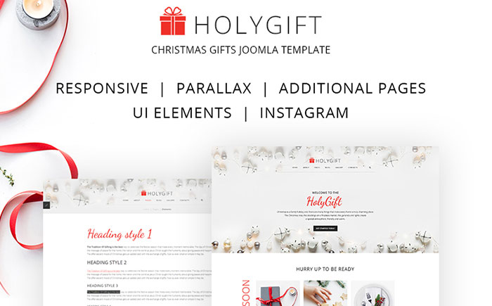 Xmas Gifts Ideas & Decorations Store Joomla Template