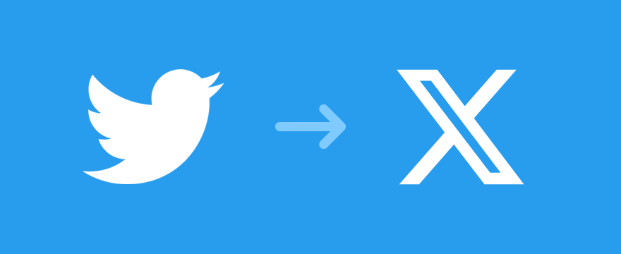 Change Twitter logo to X logo