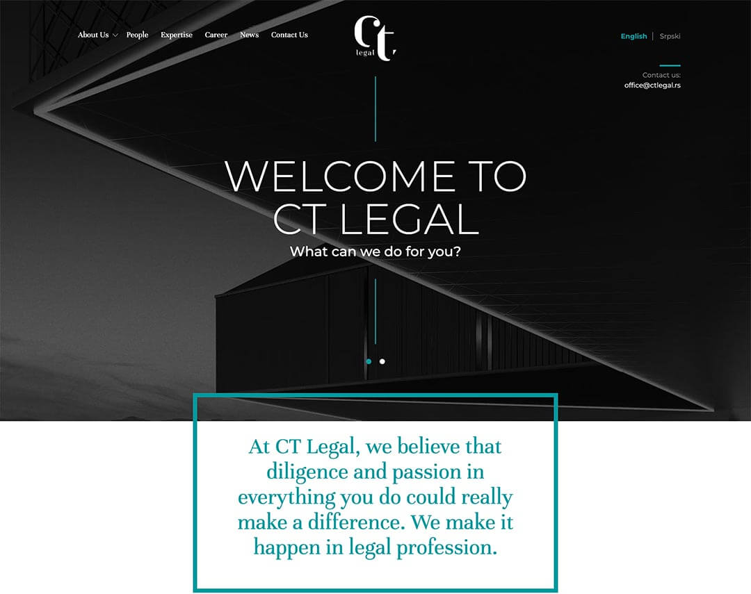 Website maintenance - Hosting and uptime monitoring for CT Legal