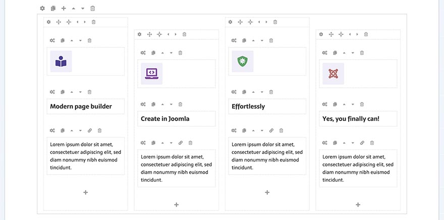 Icon block examples