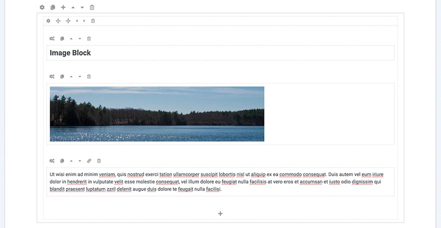 Image block output