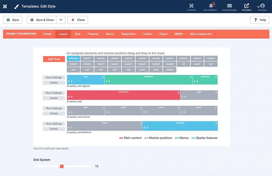 Layout Builder