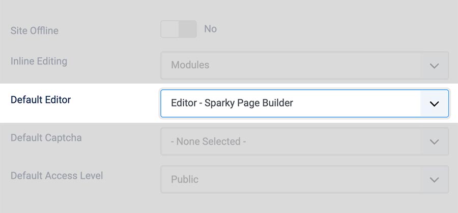 Sparky editor