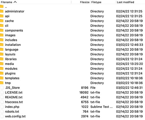 directory tree