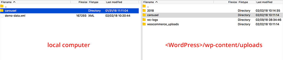 FTP uploading