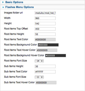 Joomla Menu Structure