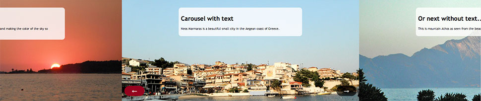 Responsive Carousel - Normal mode