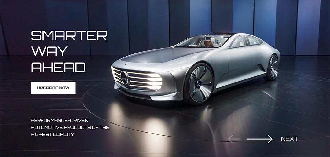 Carousel Sample from Auto template