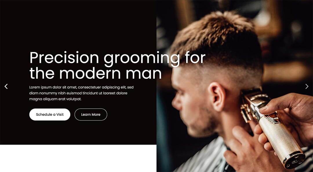 Carousel Sample from Barber template