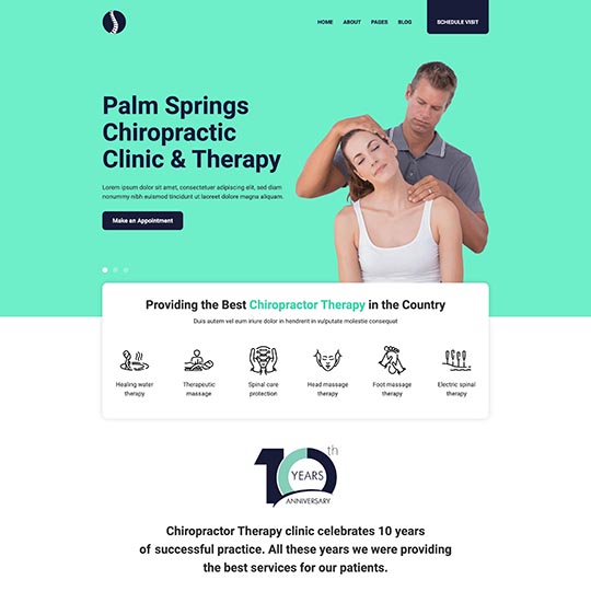 Chiropractic Joomla template