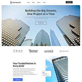 Joomla templates - Contractor Joomla template