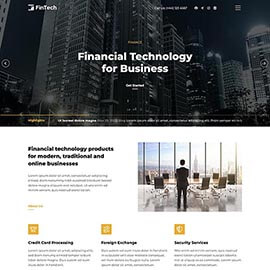 Fintech Joomla template