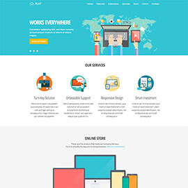 Flat Joomla Template