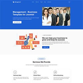 Management One Page Business Template