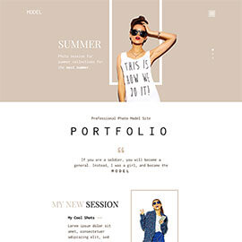 Model Portfolio Template