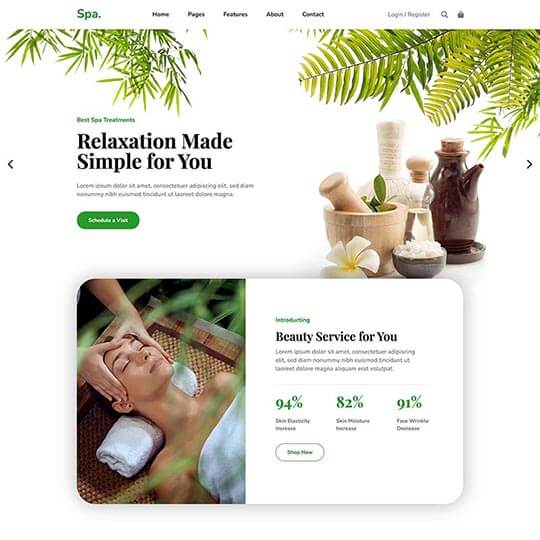 Spa Joomla template
