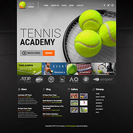 Joomla Tennis Template