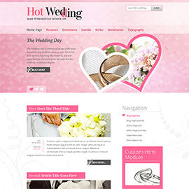 Joomla Wedding Template