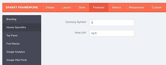 Currency and Area Units for Real Estate Template