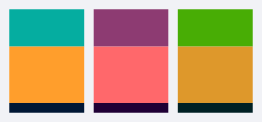 3 pre-defined color variants