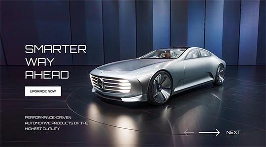 Carousel module is included with the Auto template