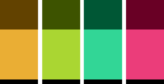 4 pre-defined color variants