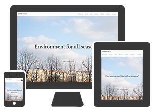 One Page responsive template