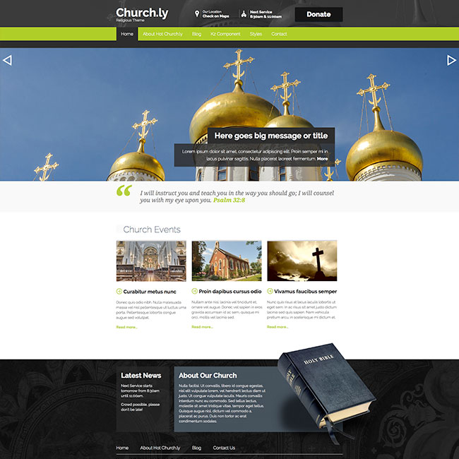 Faith Based Website Templates