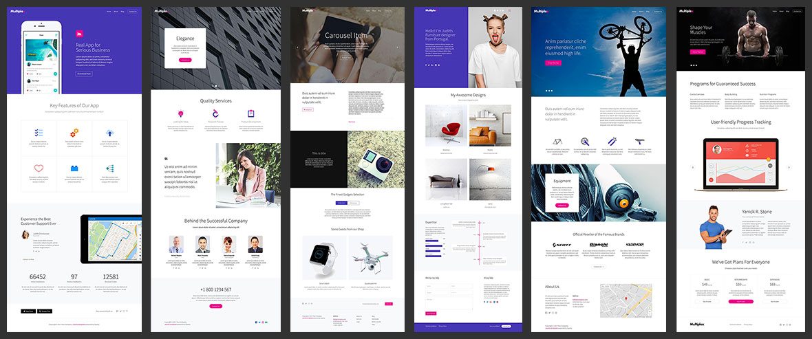 Multiple landing page concepts