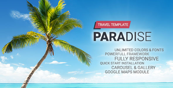 Paradise Travel Joomla Template