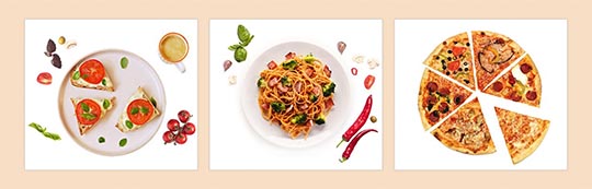 Lightbox module in the Pizzeria template