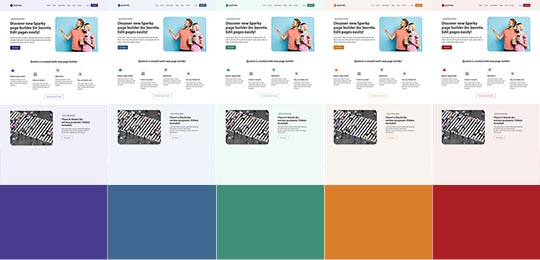 Colors of the Quattro template
