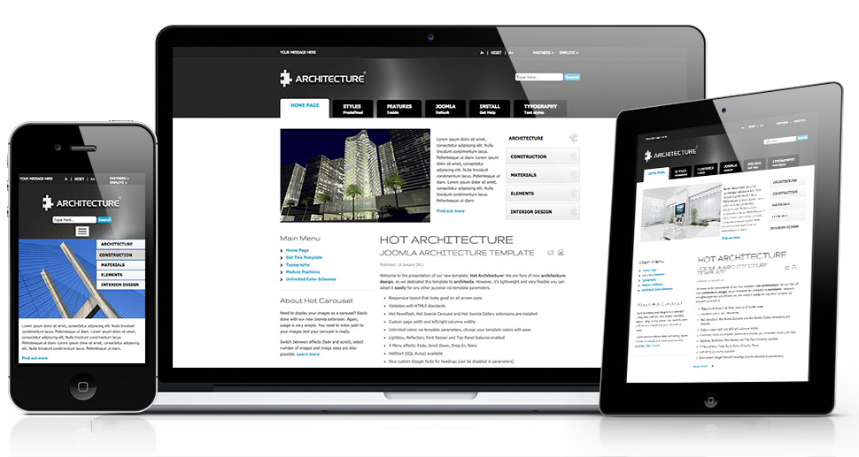 Responsive Joomla Architecture Template