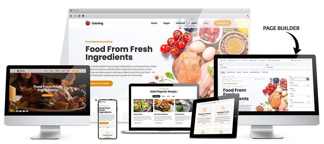 Responsive Catering Joomla Template