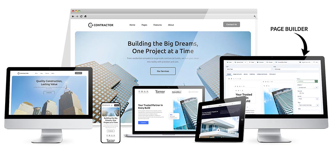 Responsive Contractor Joomla Template