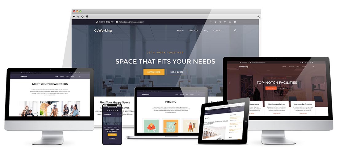 Responsive Coworking Template