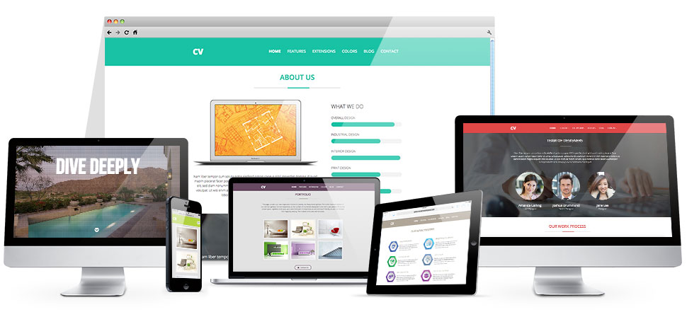 responsive joomla portfolio template