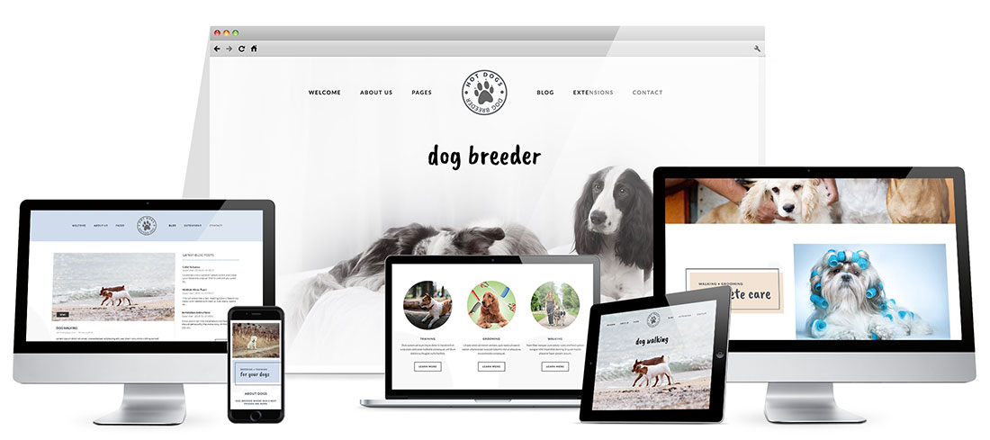 Responsive Dog Template