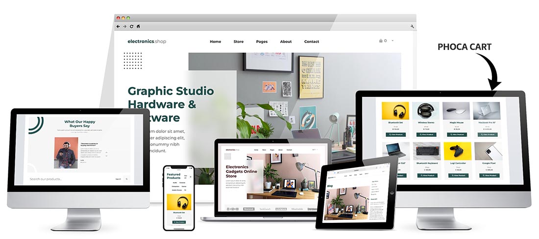 Responsive Electronics E-commerce Joomla Template