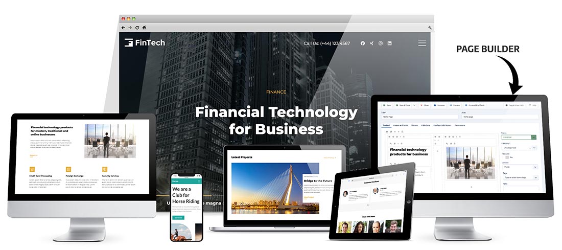 Responsive Fintech Joomla Template