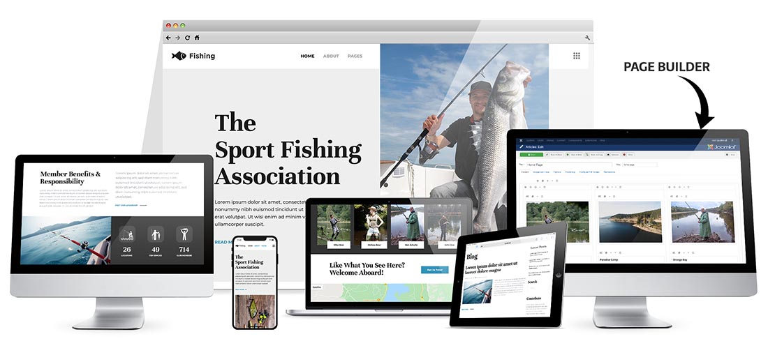 Responsive Fishing Template