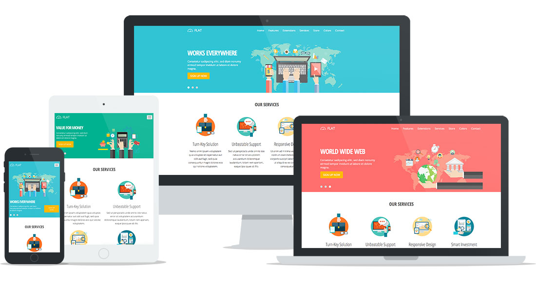 Responsive Flat Joomla Template