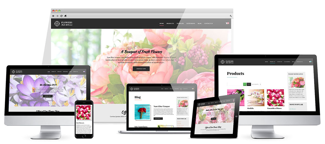 Joomla Flowers Template