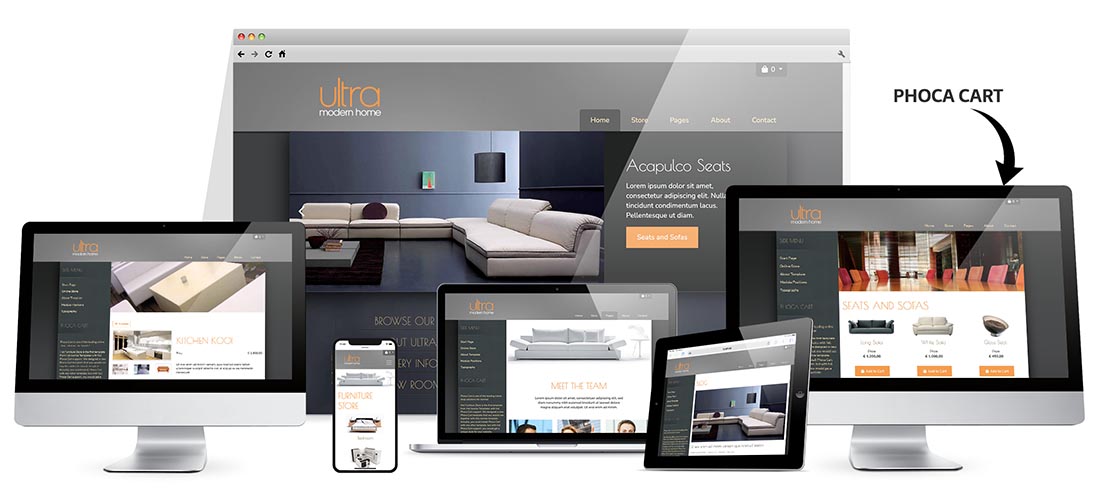 Responsive Joomla Furniture template