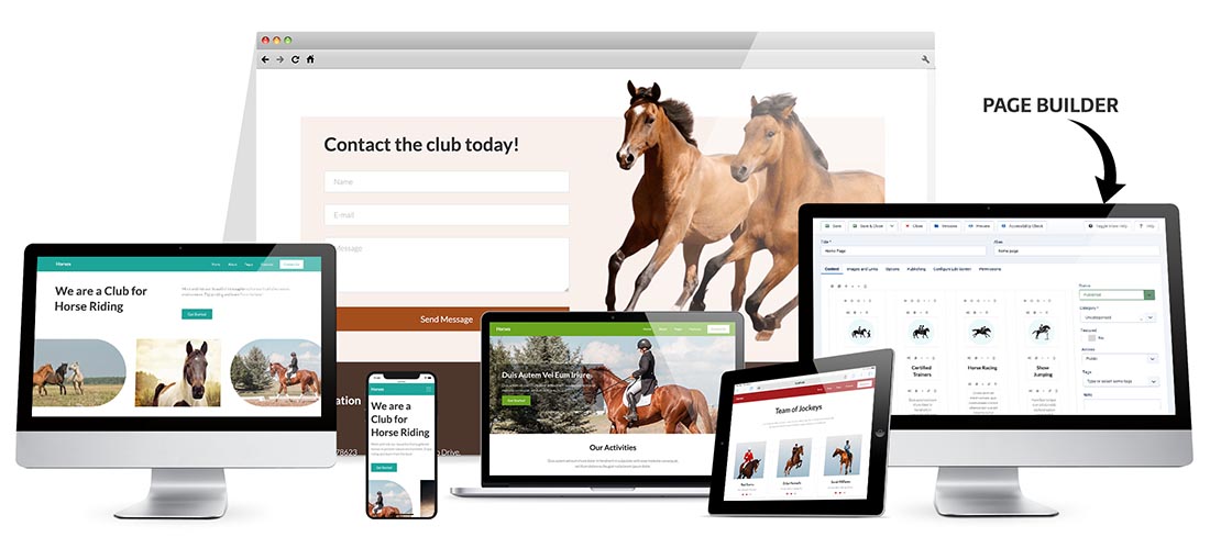 Responsive Horse Riding Joomla Template