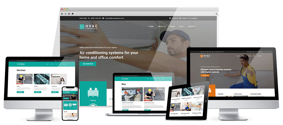 Responsive HVAC Template