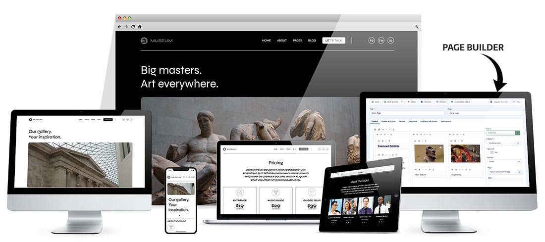 Responsive Museum Joomla Template