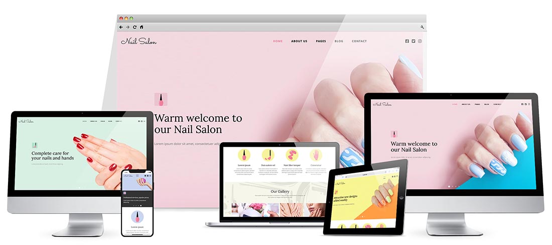 Responsive Nail Salon Template